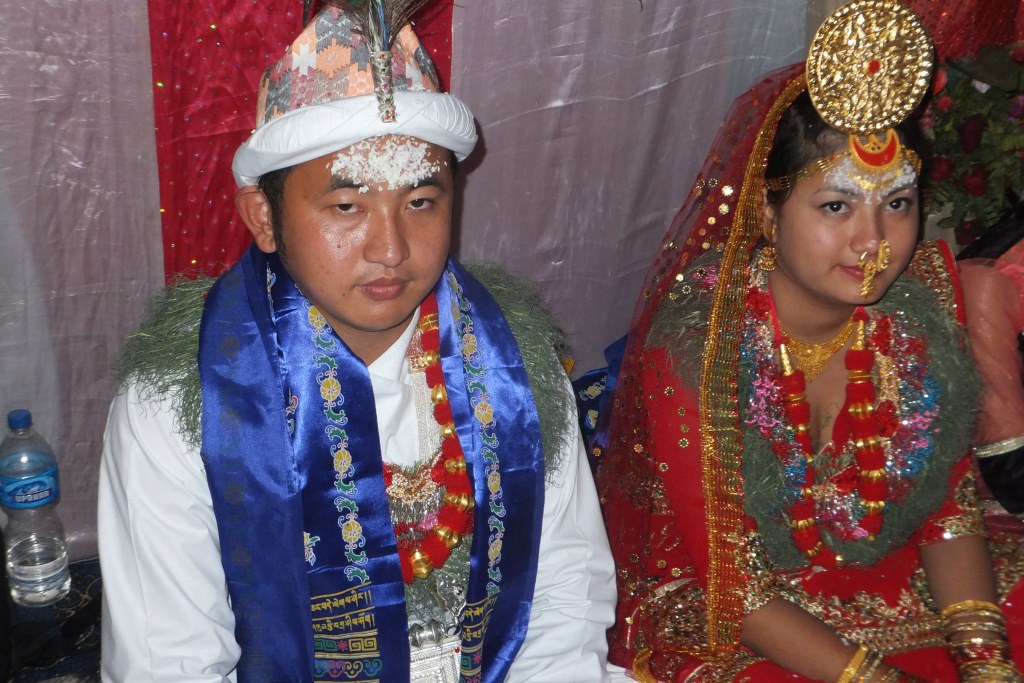 Kirati bruidspaar (Dharan).