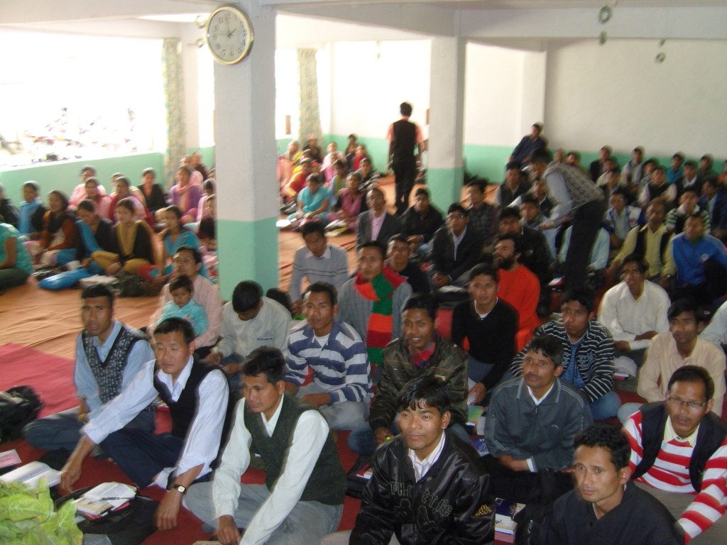 Gemeentegroeiconferentie in Banepa (in de Kathmanduvallei)